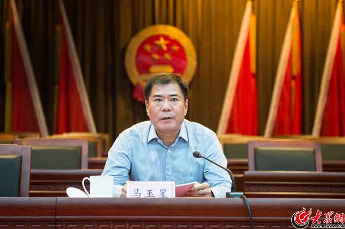 会上,历下区委书记马玉星进行了讲话