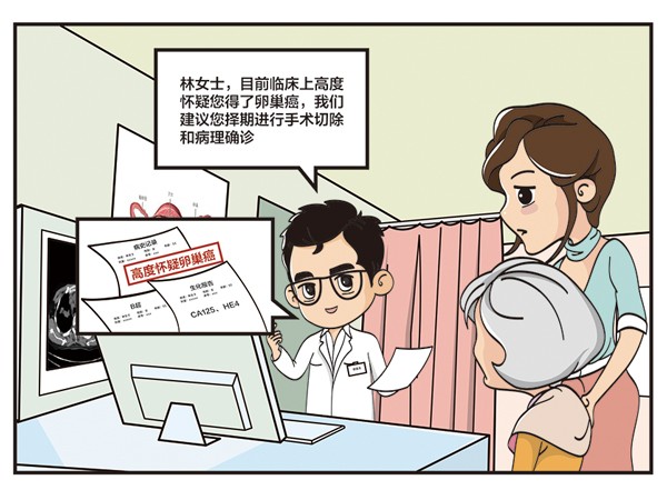 画漫画,关爱卵巢癌