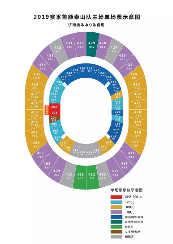 中超首场迎战人和 鲁能赛前票价出炉 最低为8