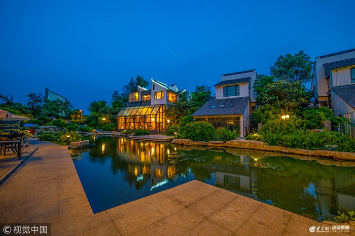 江苏徐州,云龙湖风景区小南湖水街景区