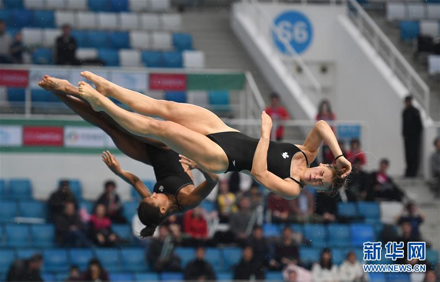 (体育)(6)跳水——国际泳联世界系列赛(北京站):女子双人三米板赛况